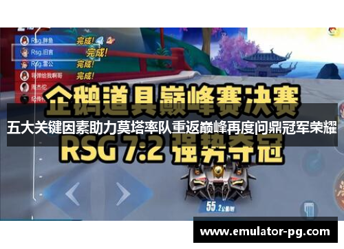 五大关键因素助力莫塔率队重返巅峰再度问鼎冠军荣耀